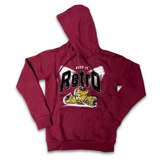 Retro Label Keep It Retro Hoodie (Retro 6 Bordeaux)