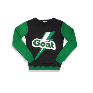 Retro Label Goat Crewneck (RETRO 3 PINE GREEN)