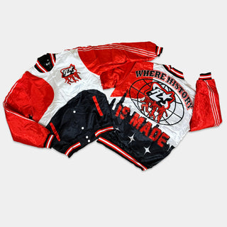 RETRO LABEL where history is made SATIN JACKET (Retro 13 Chicago)