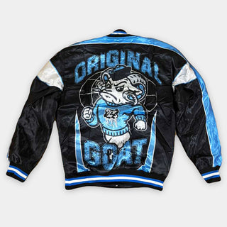 RETRO LABEL Original Goat SATIN JACKET (RETRO 14 Black University Blue)