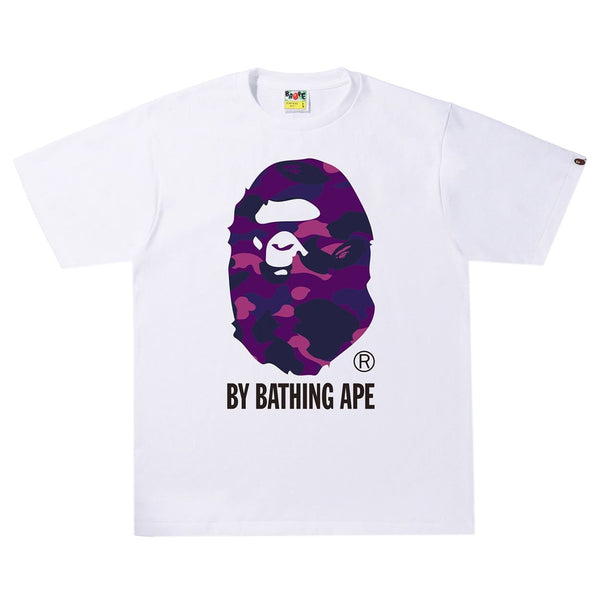 A Bathing Ape BAPE Color Camo By Bathing Ape Tee (White/Purple)