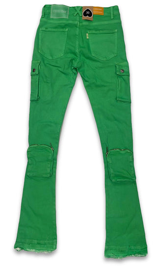 PHEELINGS NEVER LOOK BACK CARGO STACK DENIM (PARAKEET GREEN)