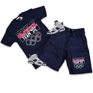 Retro Label SCHEME TEAM Shorts and Shirt Set (Retro 6 OLYMPIC)