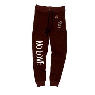 Retro Label No Love Joggers (Retro 1 Dark Mocha)