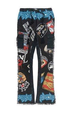 FROST ORIGINALS FROST BRAVE HEART TAPESTRY STACKED PANTS (Black)