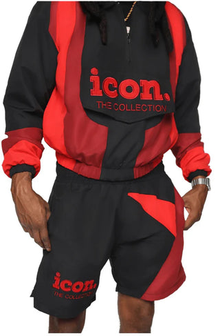 ICON Drip Suit Black & Red