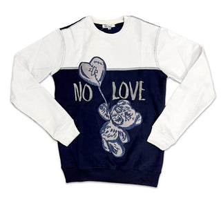 RETRO LABEL No Love Crewneck (RETRO 4 midnight navy)