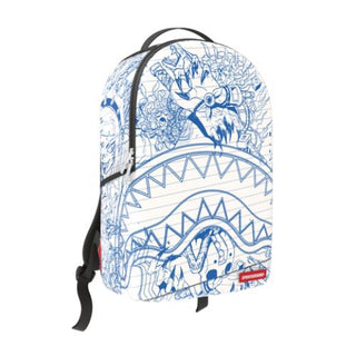 Sprayground NOTEBOOK BLUE INK DOODLE BACKPACK