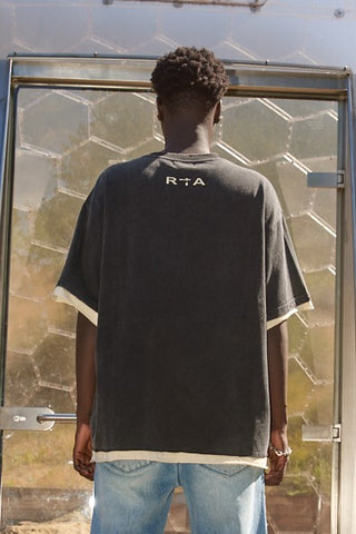 RTA Elian Double Layered Tee | Black Exodus