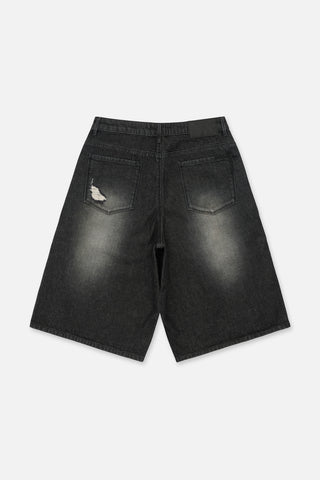 RTA Gustavo Bermuda Short | Fray Noir Side Cross