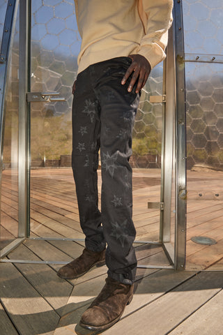 RTA Bryant Skinny Jean | Black Allover Star