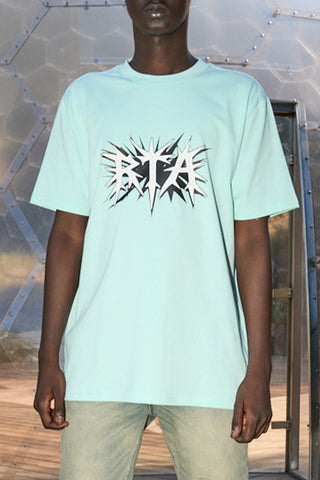RTA Liam Slim Fit S/s Tee | Turquoise Spike Rta