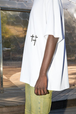 RTA Colin Oversized S/s Tee | White Smoky Stars