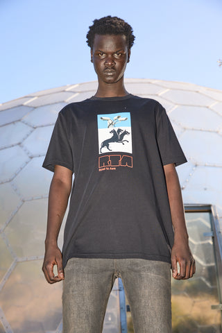 RTA Liam Slim Fit S/s Tee | Black Cerberus