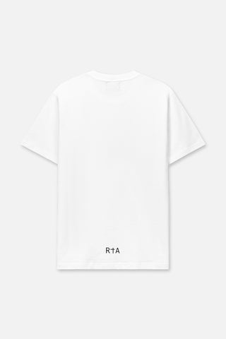 RTA Liam Short Sleeve Tee | White Topographic Logo