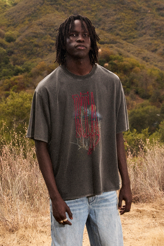 RTA Colin Oversized Short Sleeve Tee | Black Forest