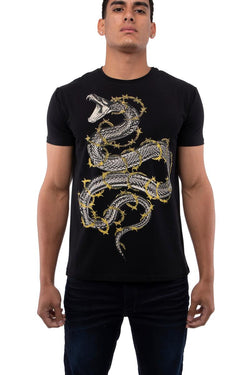 XRAY Cobra Rhinestone Shirt (Black)