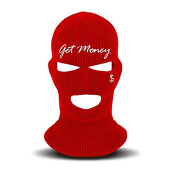 Hustle Daily Get Money Ski Mask (RED)