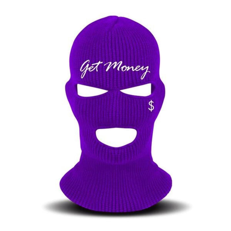 Hustle Daily Get Money Ski Mask (PURPLE)