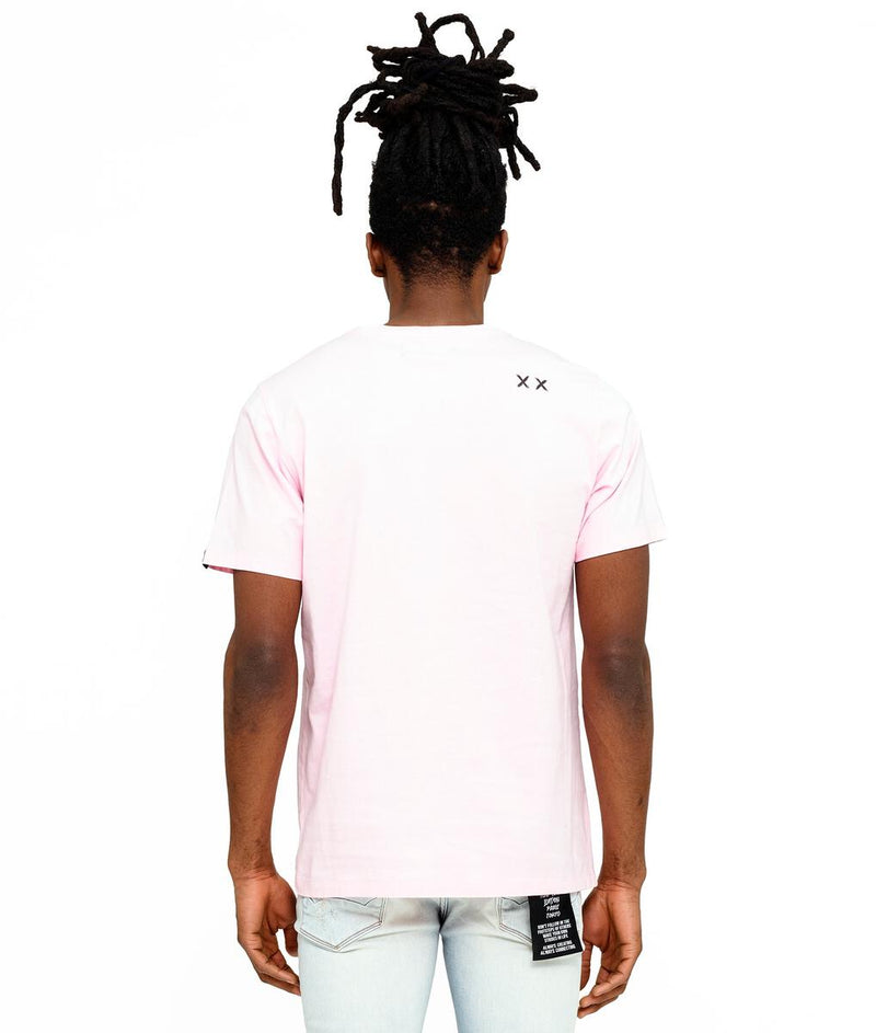Cult of Individuality S/S CREW T "LAND OF THE FREE"(POWDER PINK)