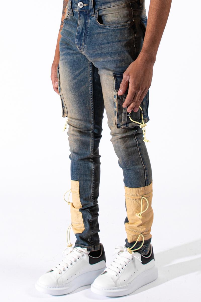 SERENEDE Infinity 8 Cargo Jeans (Gold)