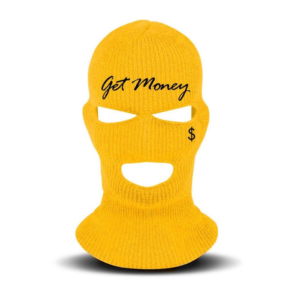 Hustle Daily Get Money Ski Mask (YELLOW)