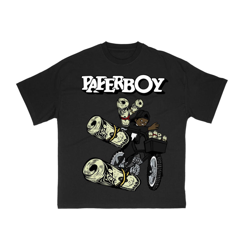 Indore Collection PAPERBOY TEE (Black)