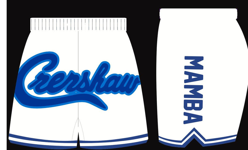 Headgear Crenshaw Mamba Basketball Shorts (White)