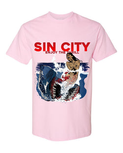 Indore Collection SIN CITY SHARK TEE (Pink)