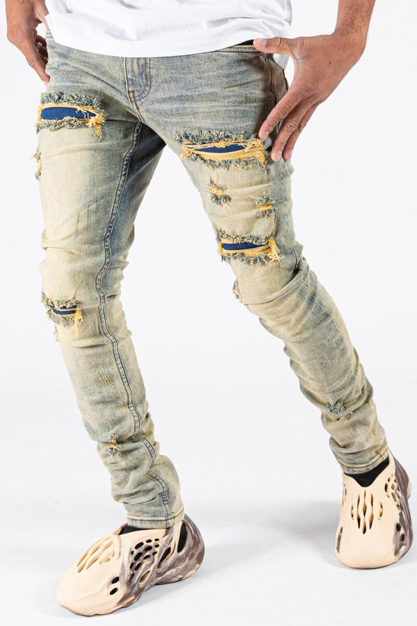 SERENEDE Serenity Prayer Jeans (Earth Tone)