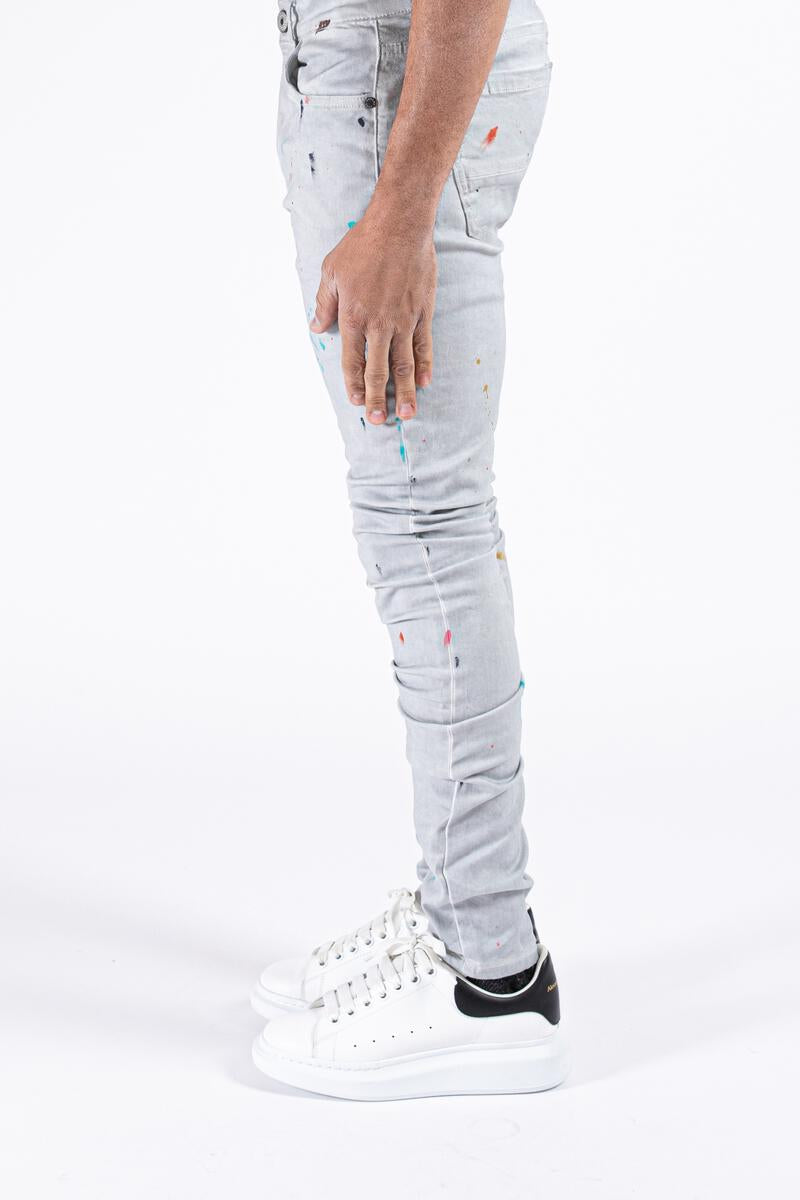Serenede Zenos Word Jeans (Paint Splatter)