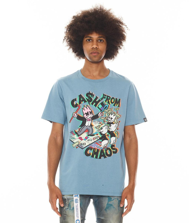 Cult of Individuality CASH FROM CHAOS Tee (BLUE HEAVEN)