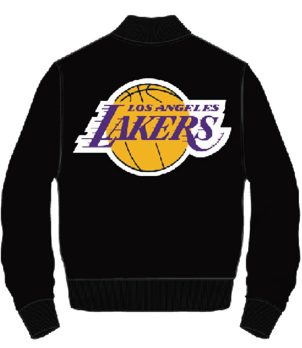PRO STANDARD LOS ANGELES LAKERS HOME TOWN SATIN JACKET (Black)