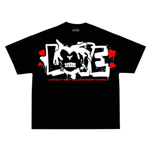 L.O.V.E LOVE HEAD SHIRT (Black)