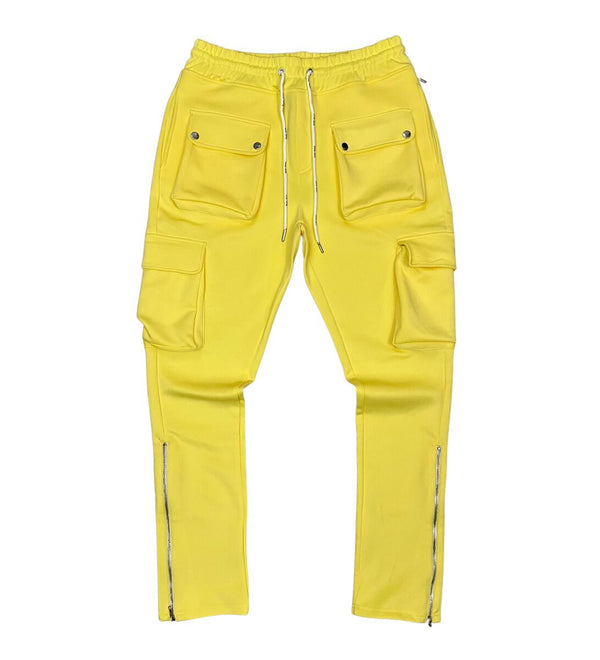 Motive Denim Cargo Track Pants (Yellow)