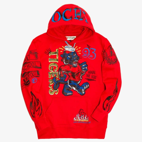 Iroochi VANDAL FOR HIRE HOODIE (RED)
