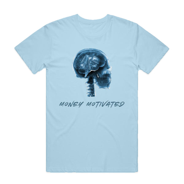 Streetwear Money Skull Shirt (B/Blue)