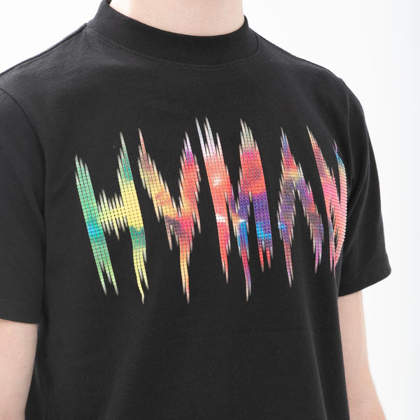 HVMAN BY CULT NOVELTY TEE FREQUENCY (BLACK)