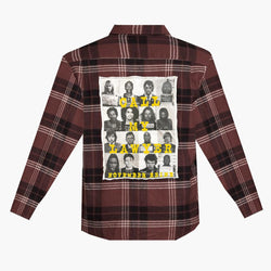 November Reine CALL MY LAWYER FLANNEL (BROWN AND GOLD)