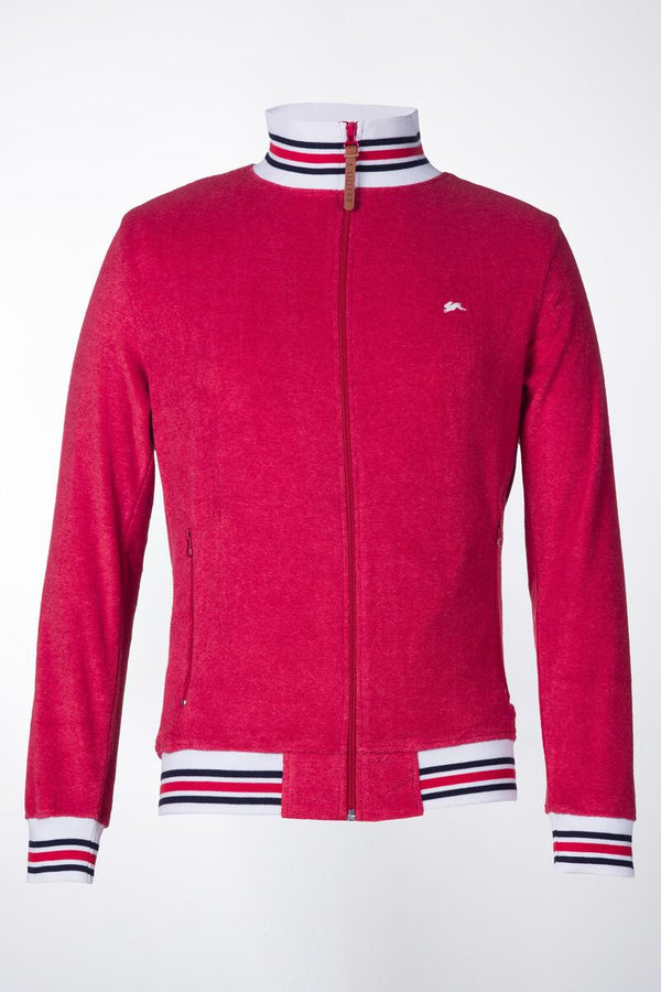 A Tiziano TYLER | FRENCH TERRY TRACK JACKET (RED)