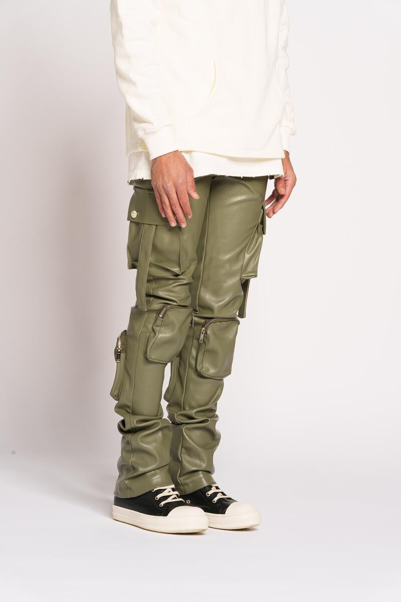 PHEELINGS NEVER LOOK BACK LEATHER CARGO STACK (OLIVE)