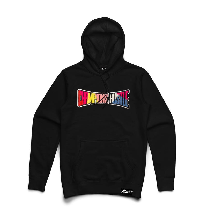 Hustle Daily Champion Hustle Chenille Patch Hoodie (Black)
