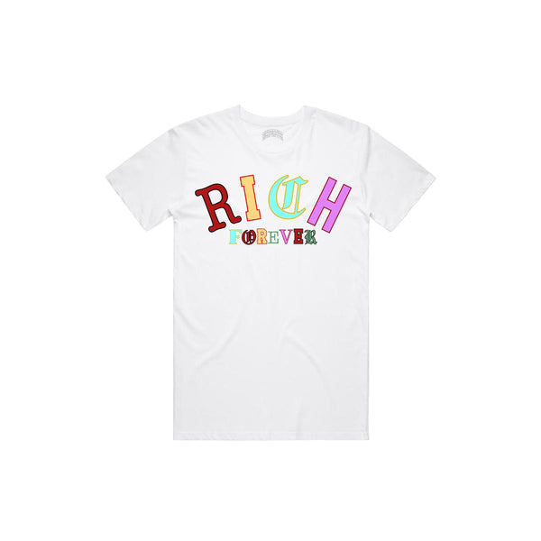 Rich Forever Old English Tshirt (White)