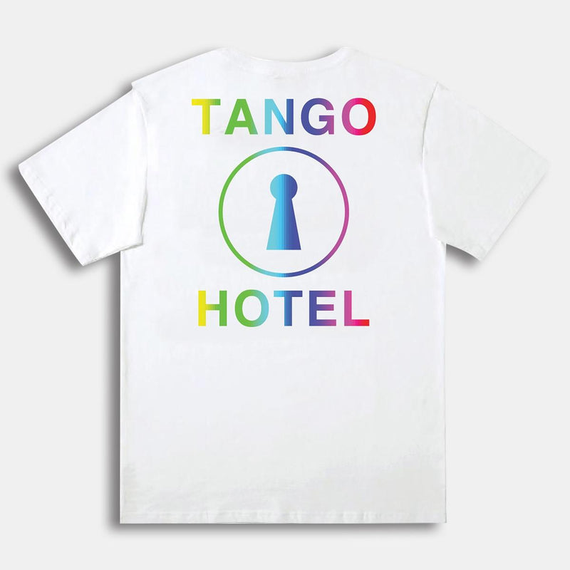 Tango Hotel Gradient Print Tshirt (White)