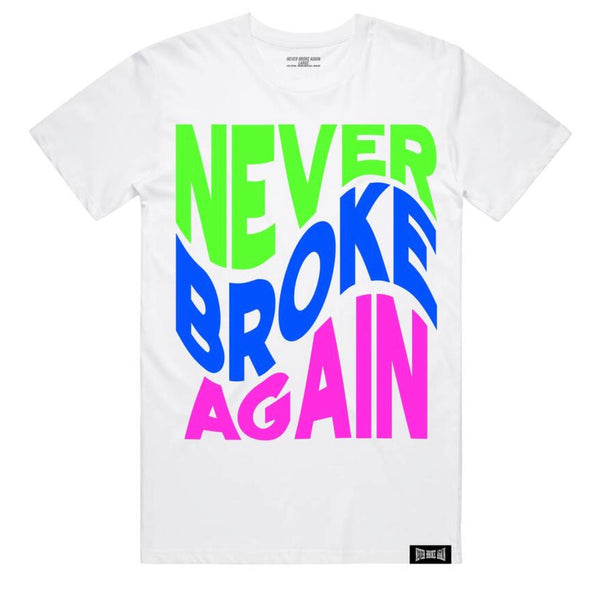 Never Broke Again Wavy Tshirt (White)