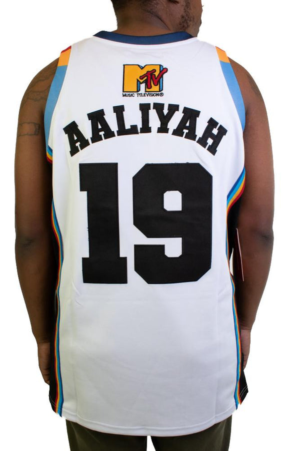 Headgear Aaliyah Brick Layer Classic Basketball Jersey (White/Yellow)