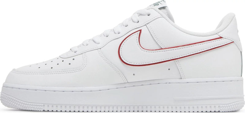 Nike Air Force 1 Low Just Do It White Noble Green Metallic Silver University Red