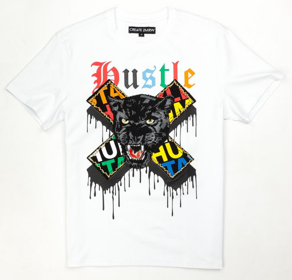 Create 2MRW Hustle Panther Shirt (White)