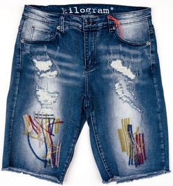 Kilogram Stich Art Rip Shorts (Multi)