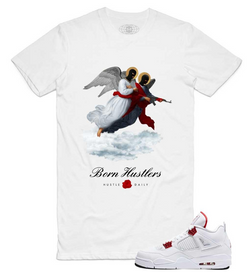Hustle Daily Two Angels Shirt (White)